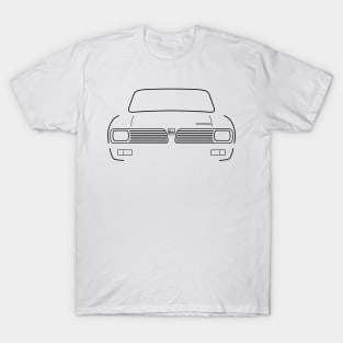 Triumph Toledo classic 1970s British car black outline graphic T-Shirt